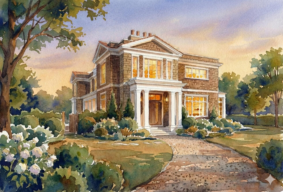 spring watercolor study