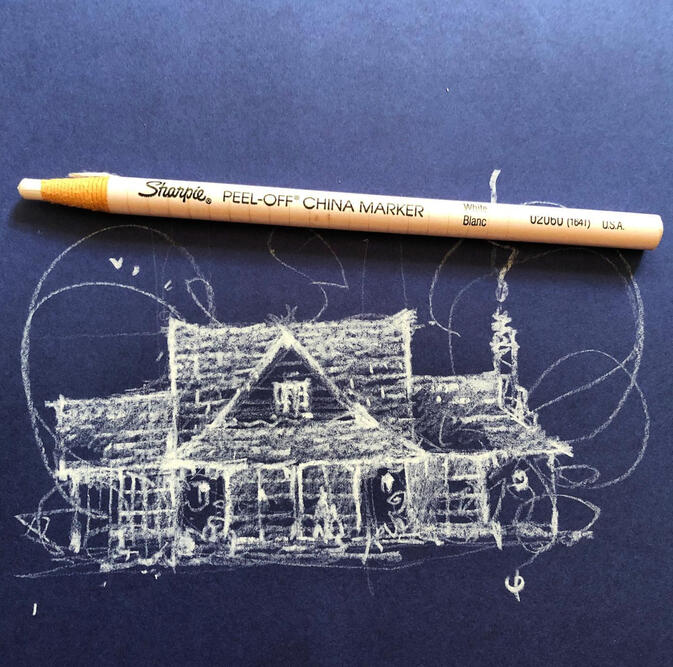 spring watercolor study